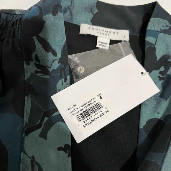EQUIPMENT NWT!! Allaire Knee-length Floral Print Size 8 Dress - Picture 5 of 16